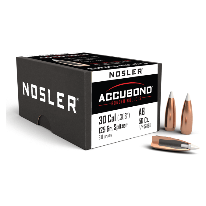 Nosler AccuBond AB - 30 125g SP (50ct) Bullets 52165