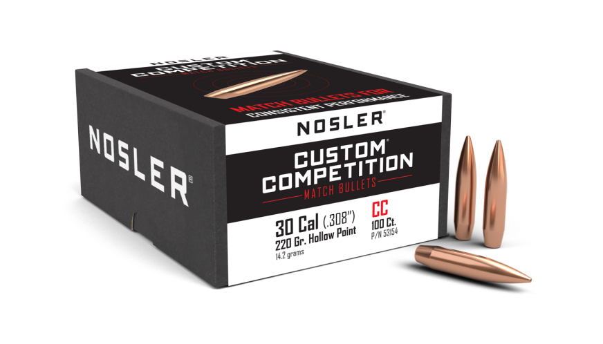 Nosler Custom Competition CC - 30 220g HPBT (100ct) Bullets 53154