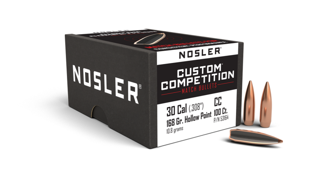 Nosler Custom Competition CC - 30 168g HPBT (100ct) Bullets 53164