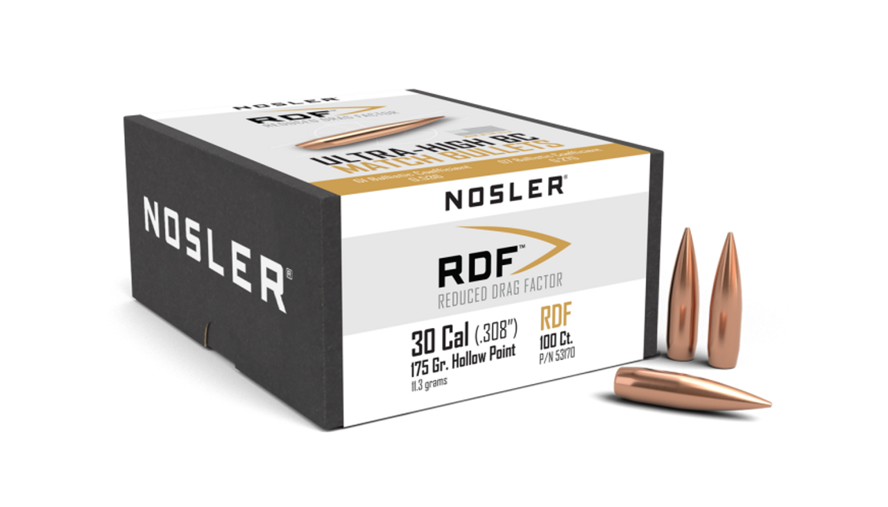 Nosler RDF RDF - 30 175g HPBT (100ct) Bullets 53170