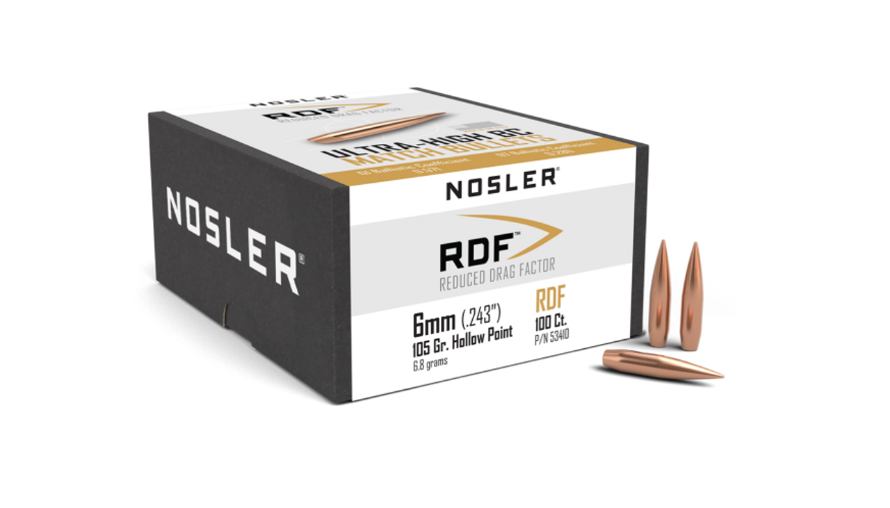 Nosler RDF RDF - 6mm 105g HPBT (100ct) Bullets 53410