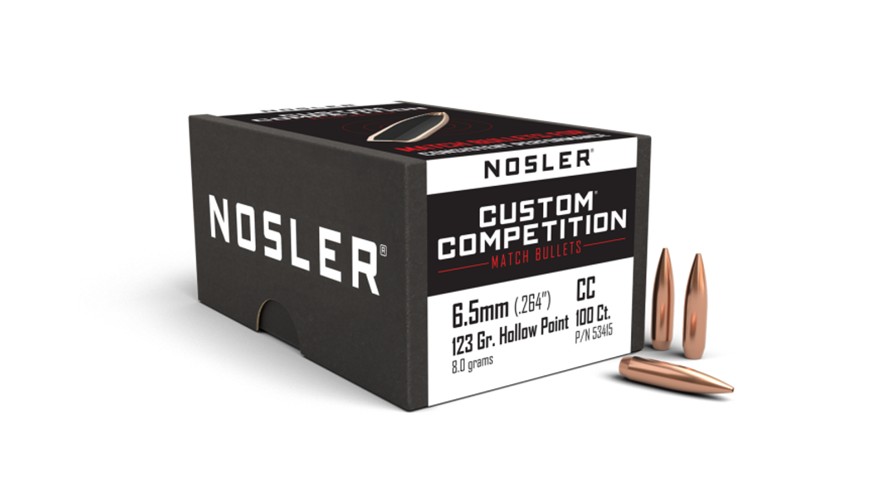 Nosler Custom Competition CC - 6.5mm 123g HPBT (100ct) Bullets 53415