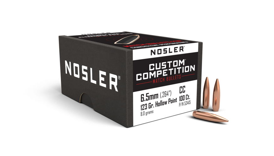 Nosler Custom Competition CC - 6.5mm 123g HPBT (100ct) Bullets 53415