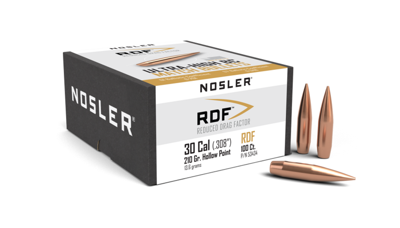Nosler RDF RDF - 30 210g HPBT (100ct) Bullets 53434
