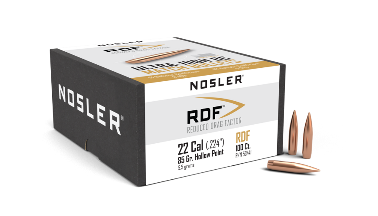 Nosler RDF RDF - 22 85g HPBT (100ct) Bullets 53441