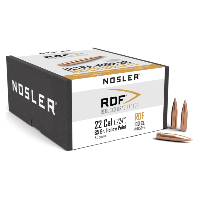 Nosler RDF RDF - 22 85g HPBT (100ct) Bullets 53441