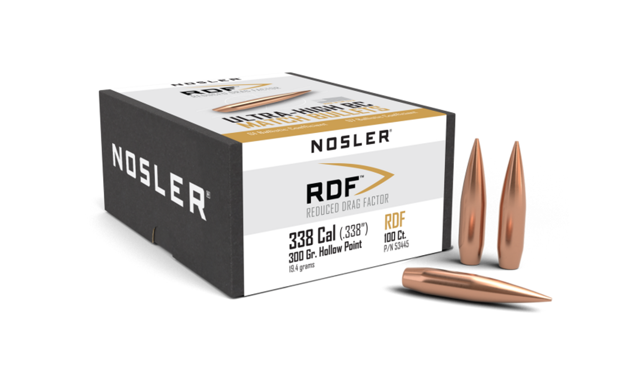 Nosler RDF RDF - 338 300g HPBT (100ct) Bullets 53445