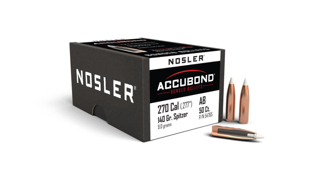 Nosler AccuBond AB - 270 140g SP (50ct) Bullets 54765