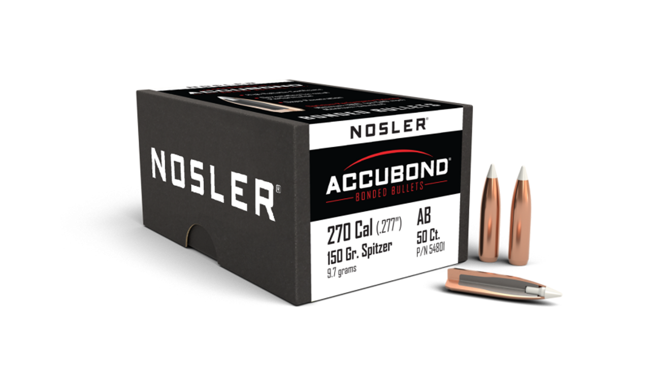 Nosler AccuBond AB - 270 150g SP (50ct) Bullets 54801