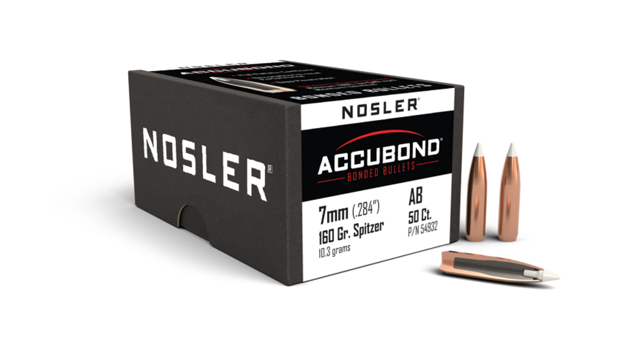 Nosler AccuBond AB - 7mm 160g SP (50ct) Bullets 54932