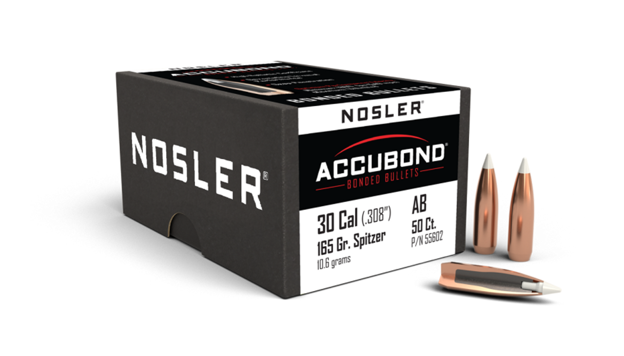 Nosler AccuBond AB - 30 165g SP (50ct) Bullets 55602