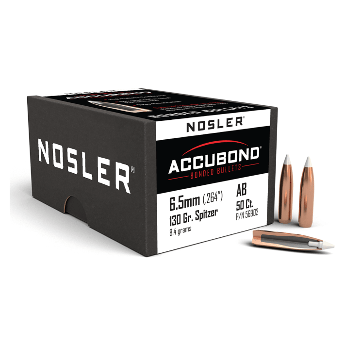 Nosler AccuBond AB - 6.5mm 130g SP (50ct) Bullets 56902