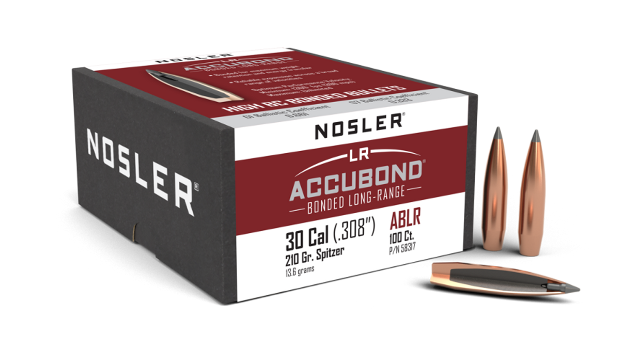 Nosler AccuBond Long Range ABLR - 30 210g SP (100ct) Bullets 58317