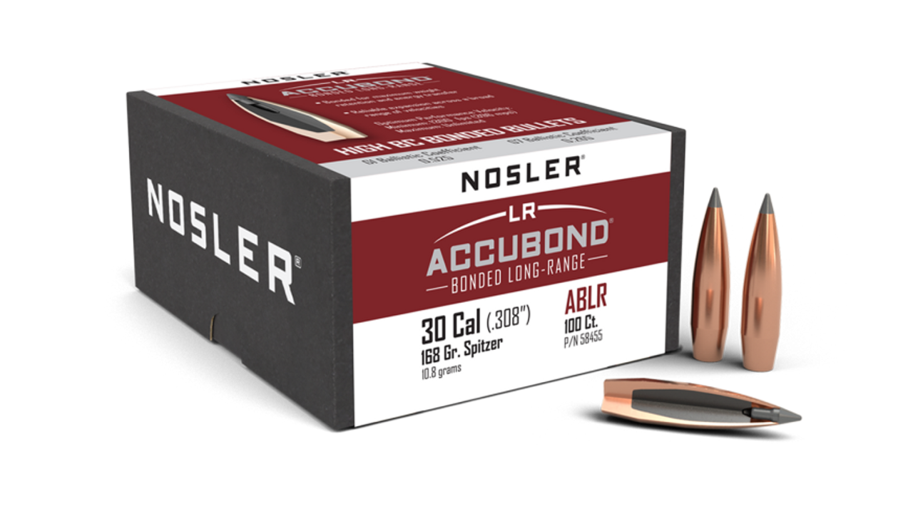 Nosler AccuBond Long Range ABLR - 30 168g SP (100ct) Bullets 58455