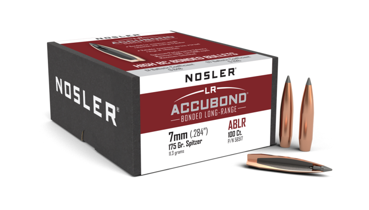 Nosler AccuBond Long Range ABLR - 7mm 175g SP (100ct) Bullets 58517