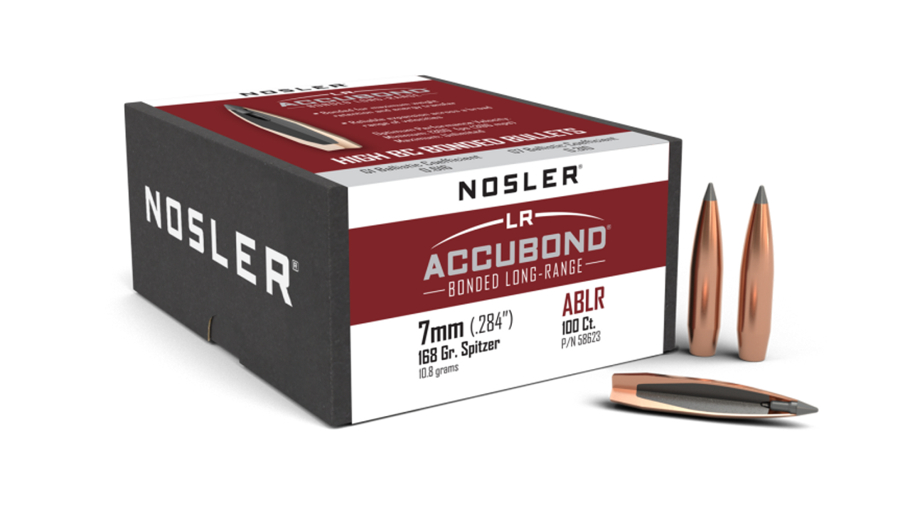 Nosler AccuBond Long Range ABLR - 7mm 168g SP (100ct) Bullets 58623