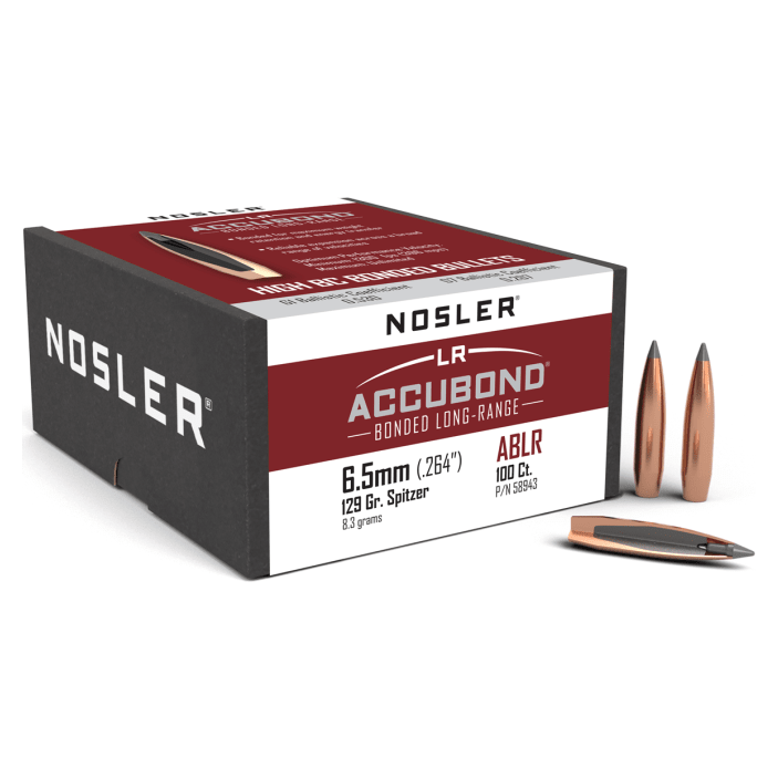 Nosler AccuBond Long Range ABLR - 6.5mm 129g SP (100ct) Bullets 58943