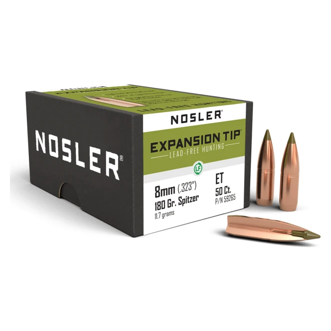 Nosler E-Tip ET - 8mm 180g SP b695 (50ct) Bullets 59265