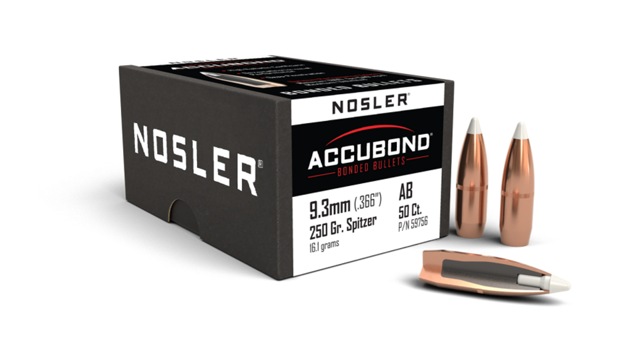 Nosler AccuBond AB - 9.3mm 250g SP C770 (50ct) Bullets 59756