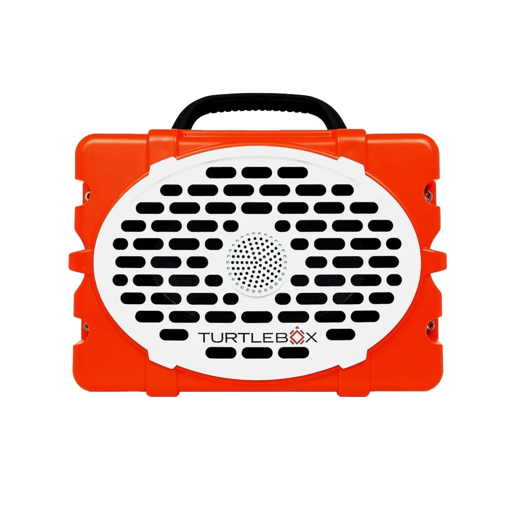 Turtlebox Gen 3 Speaker Orange and White TB-ORIG-G3-ORG-BLK-BLK-2