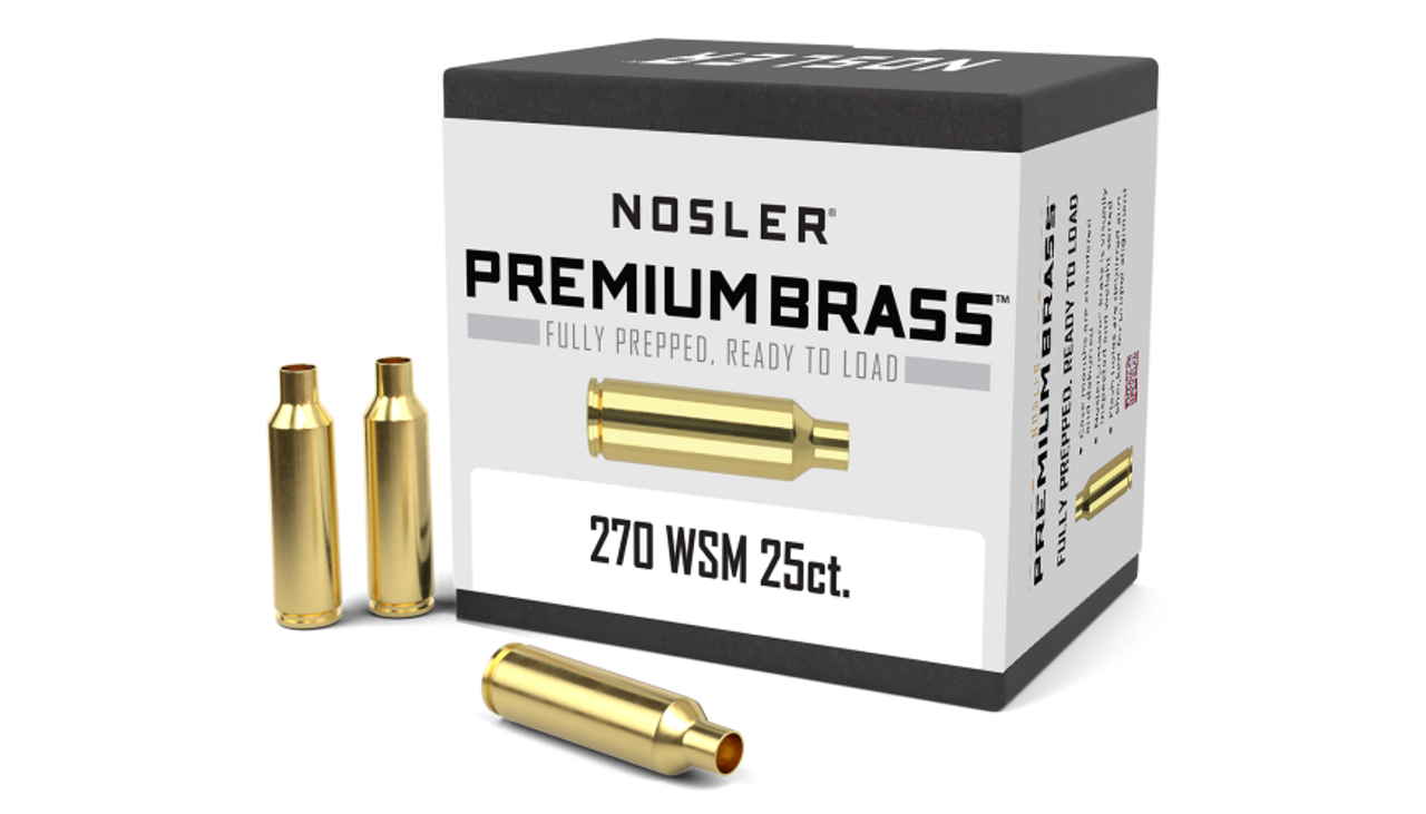 Nosler Premium Brass Box - 270 WSM (25ct) 10045
