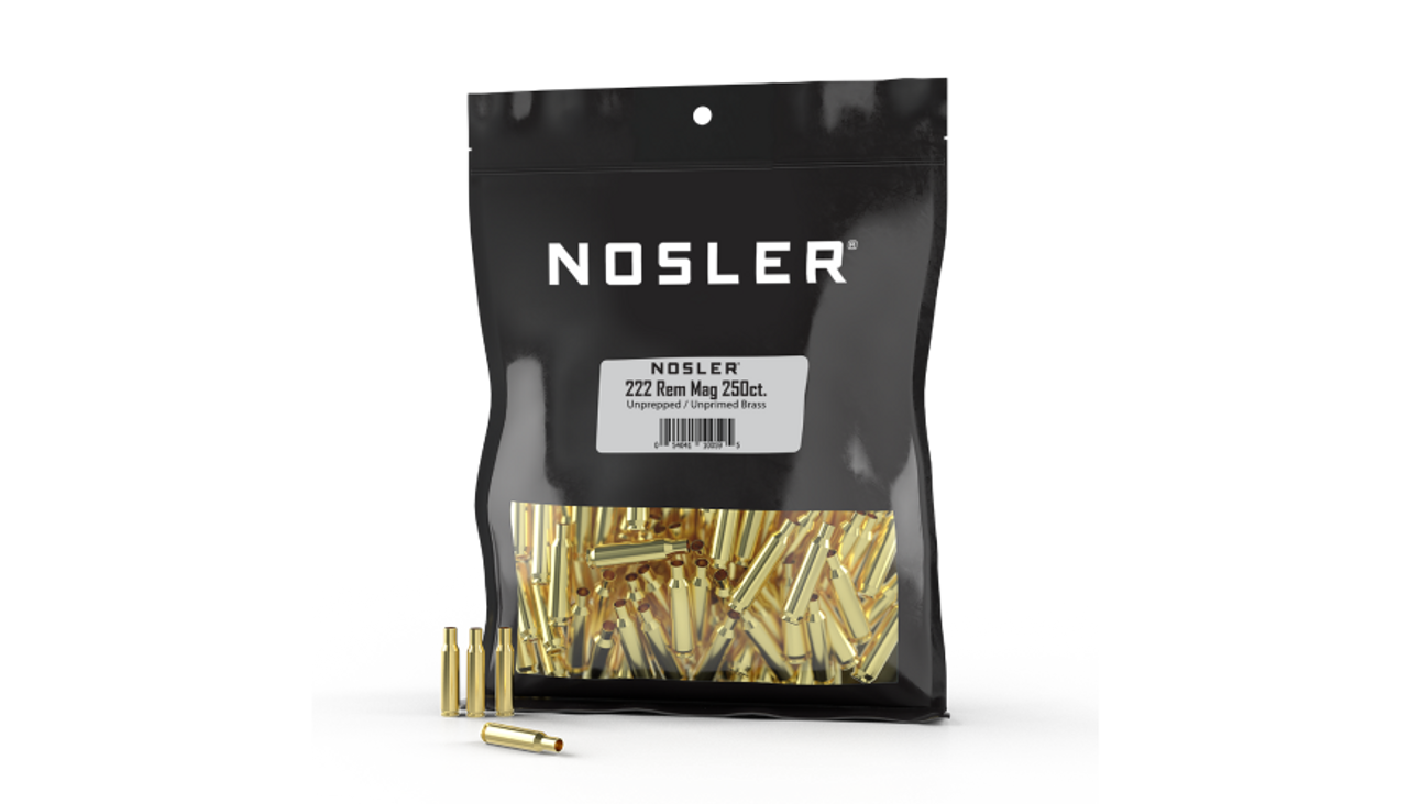 Nosler Brass - 222 Rem Mag (250ct) Bulk Brass Bag 10059