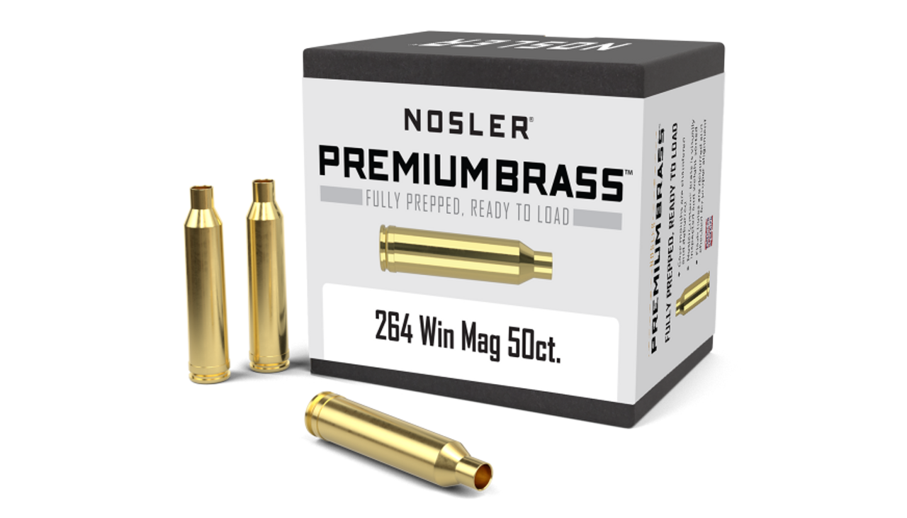Nosler Premium Brass Box - 264 Win Mag (50ct) 11234