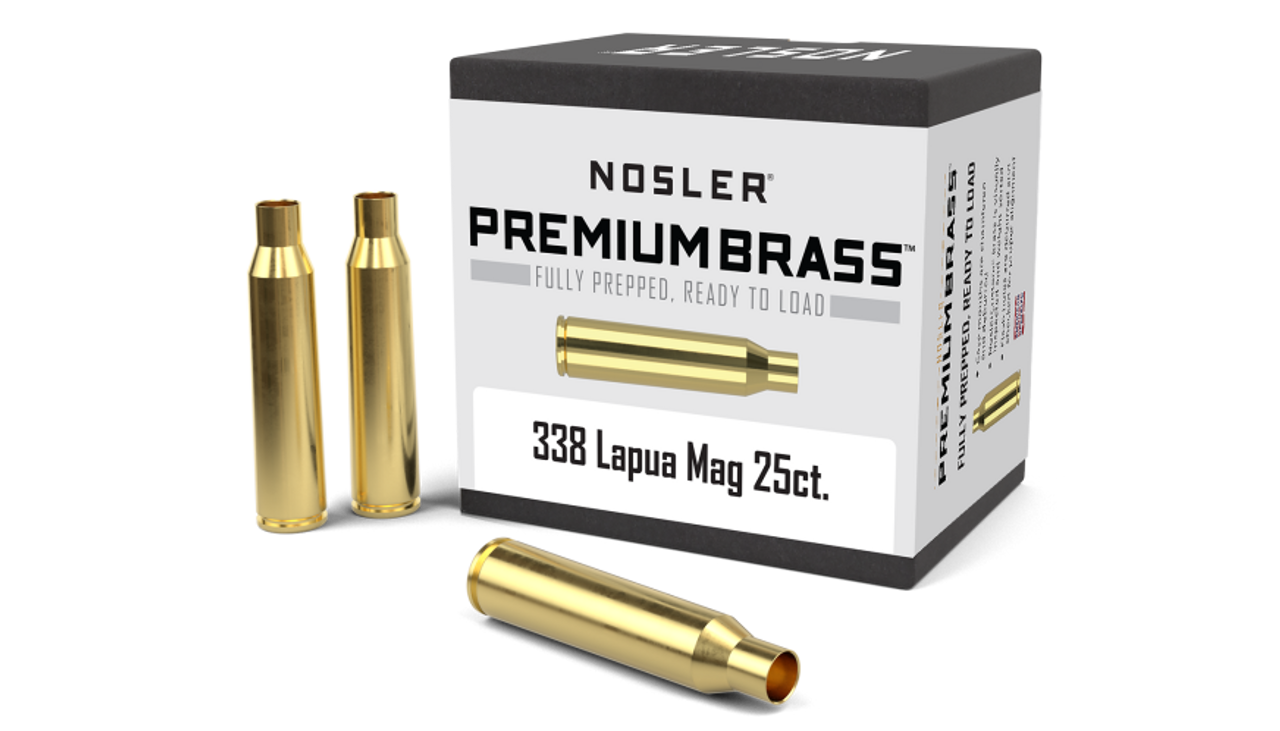 Nosler Premium Brass Box - 338 Lapua (25ct) 11914