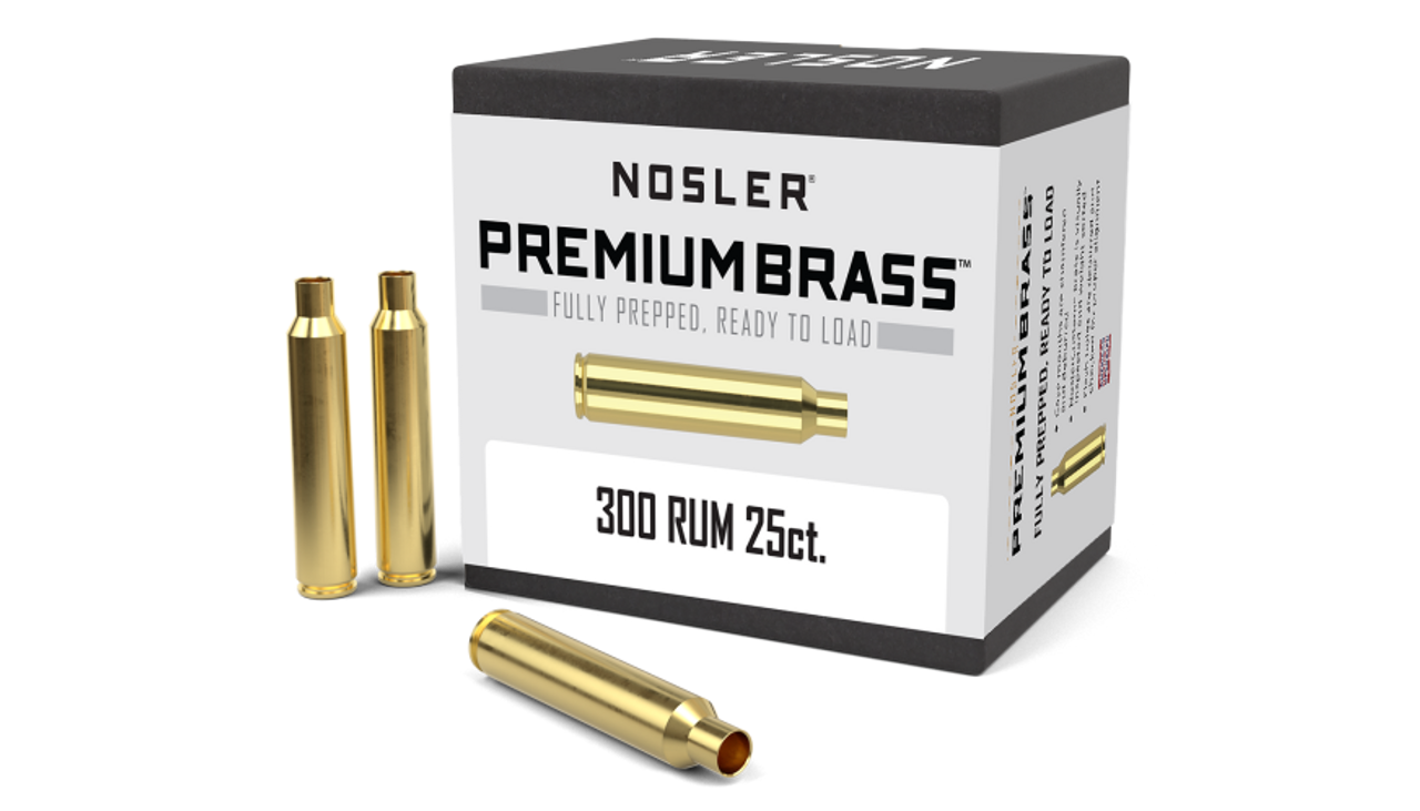Nosler Premium Brass Box - 300 RUM (25ct) 11940