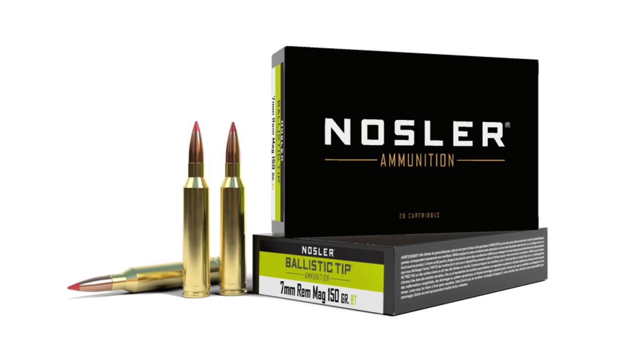 Nosler Ballistic Tip BTA - 7mm Rem Mag 150g BT SP (20ct) Ammunition 40045