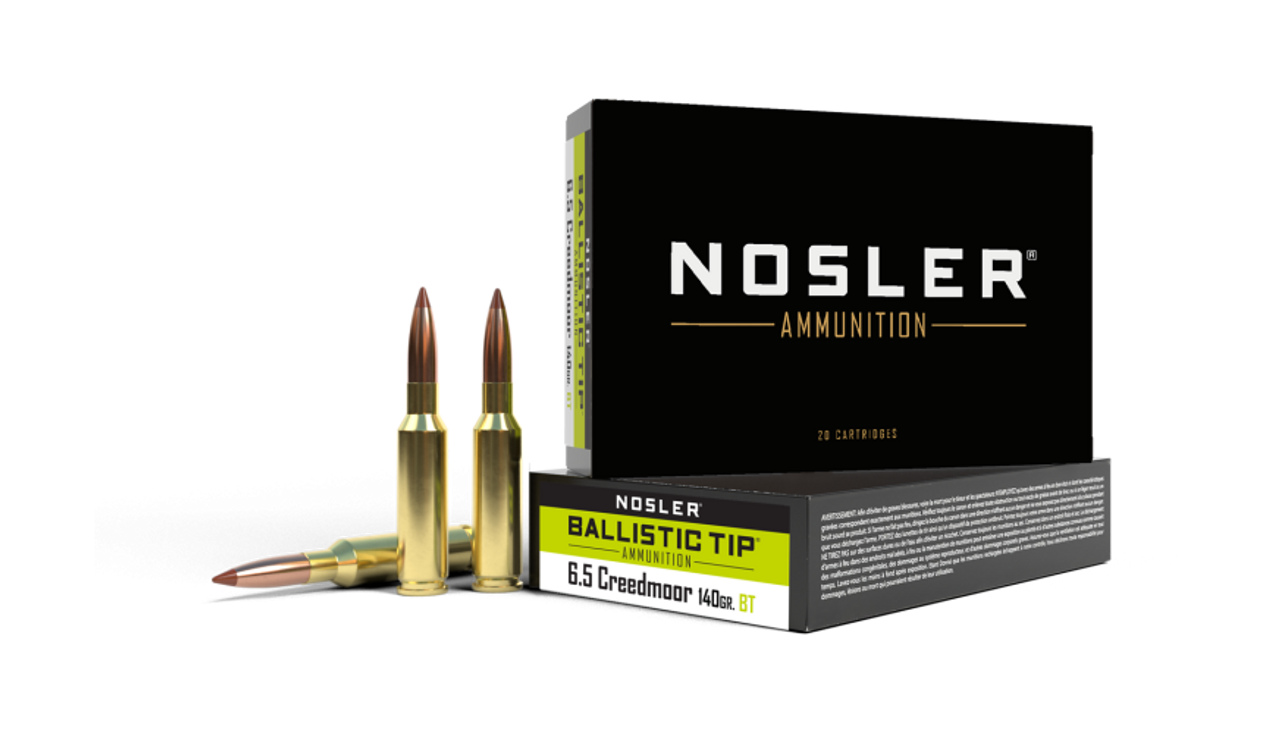 Nosler Ballistic Tip BTA - 6.5mm Creedmoor 140g BT SP (20ct) Ammunition 40064