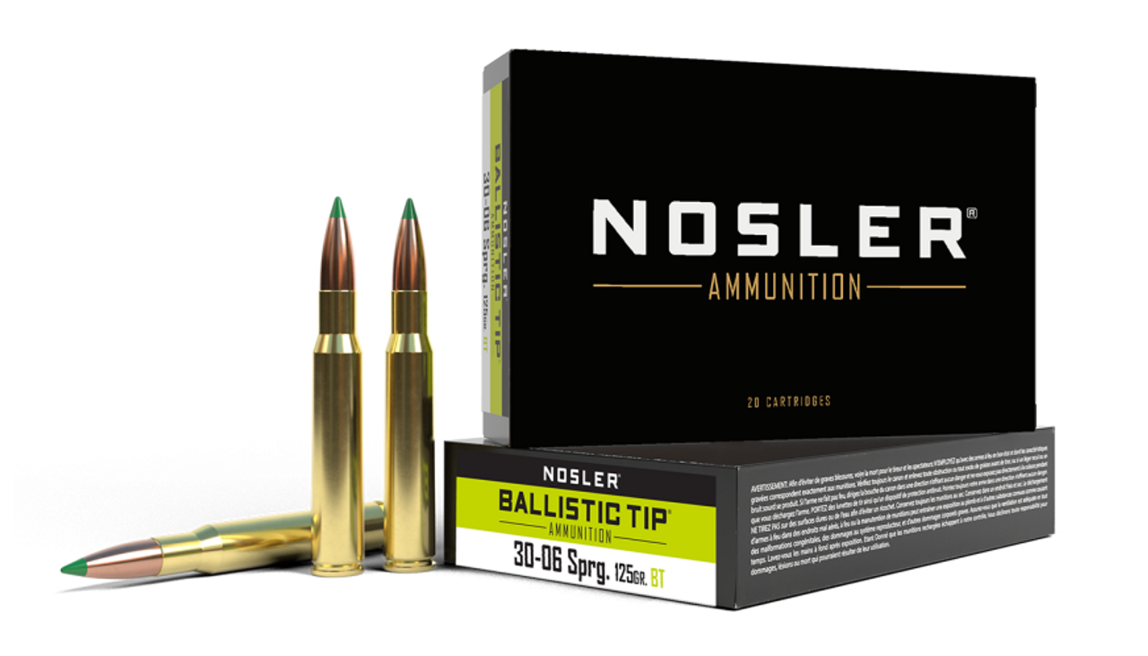 Nosler Ballistic Tip BTA - 30-06 Sprg 125g BT SP (20ct) Ammunition 40068