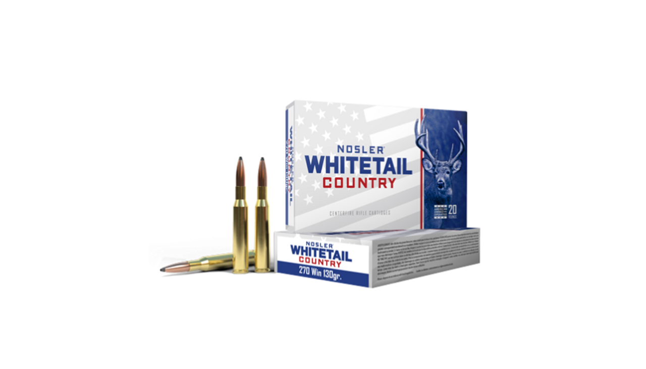 Nosler Whitetail Country WCA - 270 Win 130g SB SP (20ct) Ammunition 40110