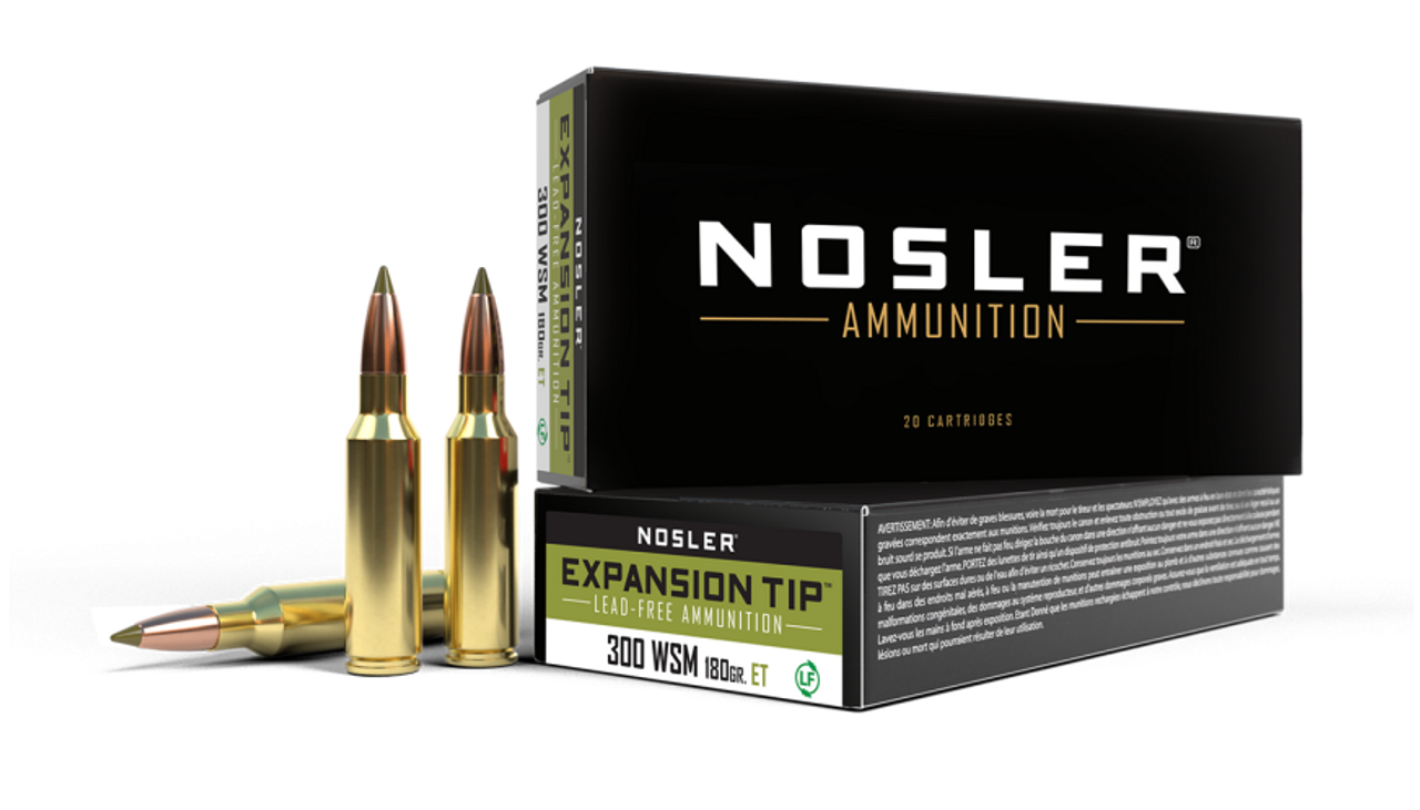 Nosler E-Tip ETA - 300 WSM 180g ET SP (20ct) Ammunition 40152