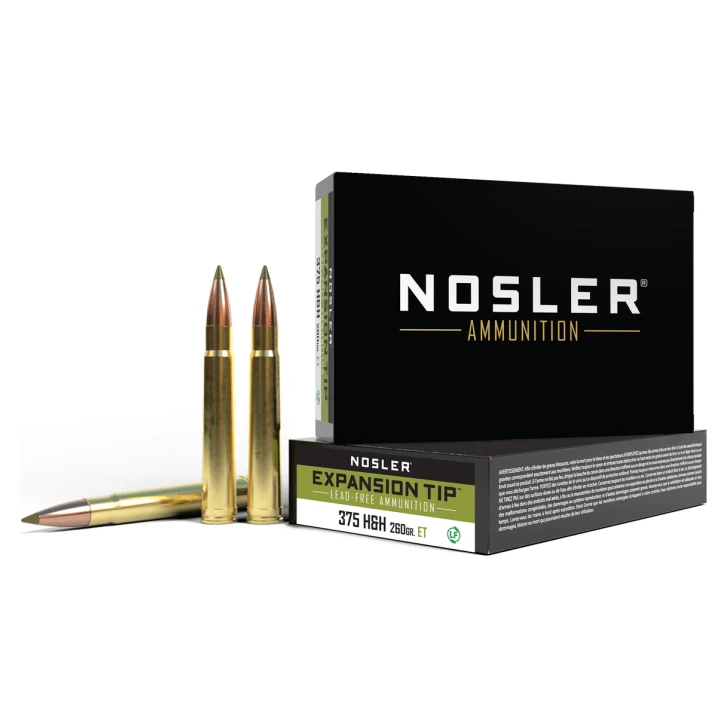 Nosler E-Tip ETA - 375 H&H 260g ET SP (20ct) Ammunition 40395
