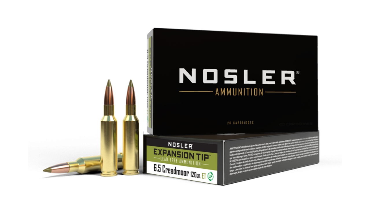 Nosler E-Tip ETA - 6.5mm Creedmoor 120g ET SP (20ct) Ammunition 40398
