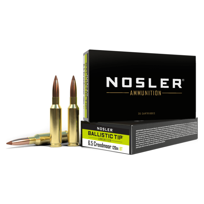 Nosler Ballistic Tip BTA - 6.5mm Creedmoor 120g BT SP (20ct) Ammunition 42050