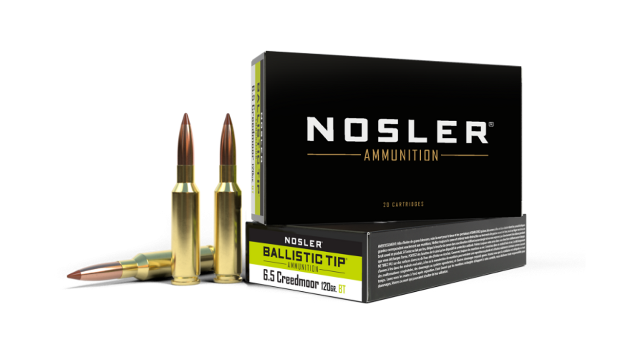 Nosler Ballistic Tip BTA - 6.5mm Creedmoor 120g BT SP (20ct) Ammunition 42050