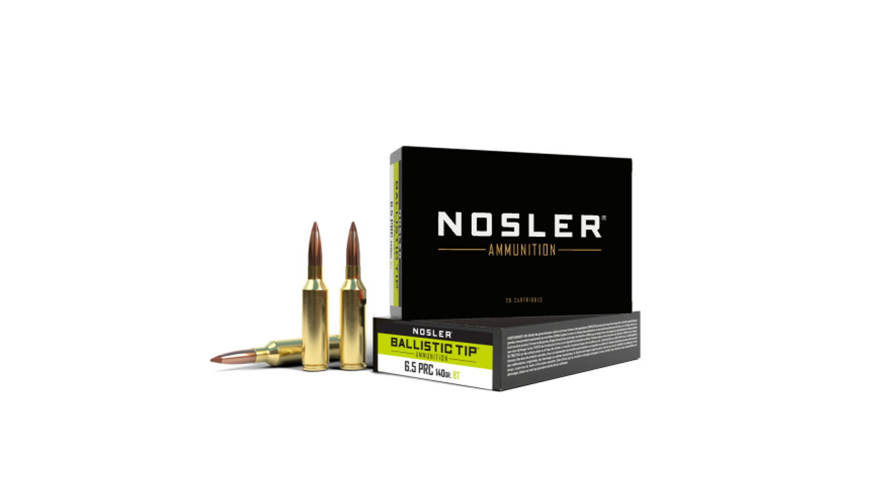 Nosler Ballistic Tip BTA - 6.5 PRC 140g BT SP (20ct) Ammunition 43457