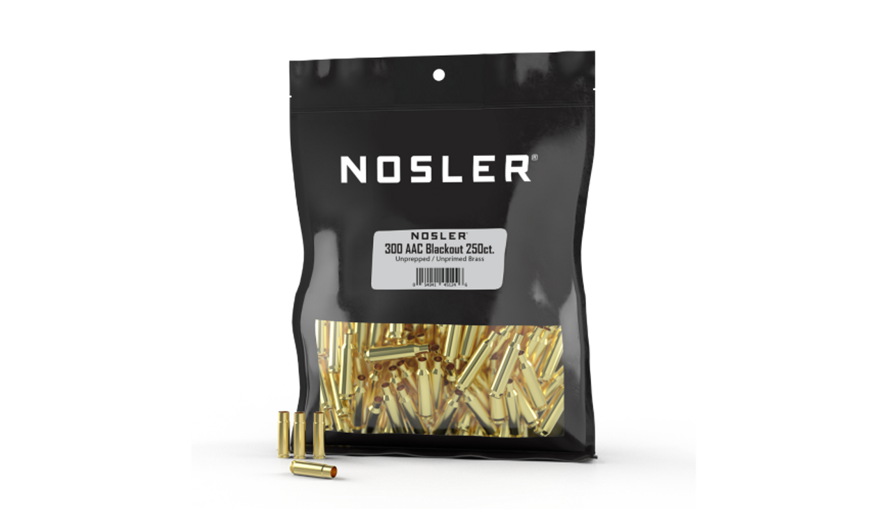 Nosler Brass - 300 Blackout (250ct) Bulk Brass Bag 45124