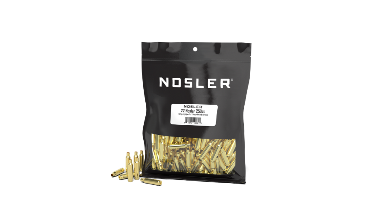 Nosler Brass - 22 Nosler (250ct) Bulk Brass Bag 10068