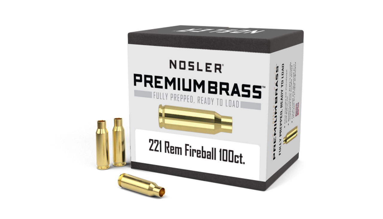 Nosler Premium Brass Box - 221 Rem Fireball (100ct) 10078