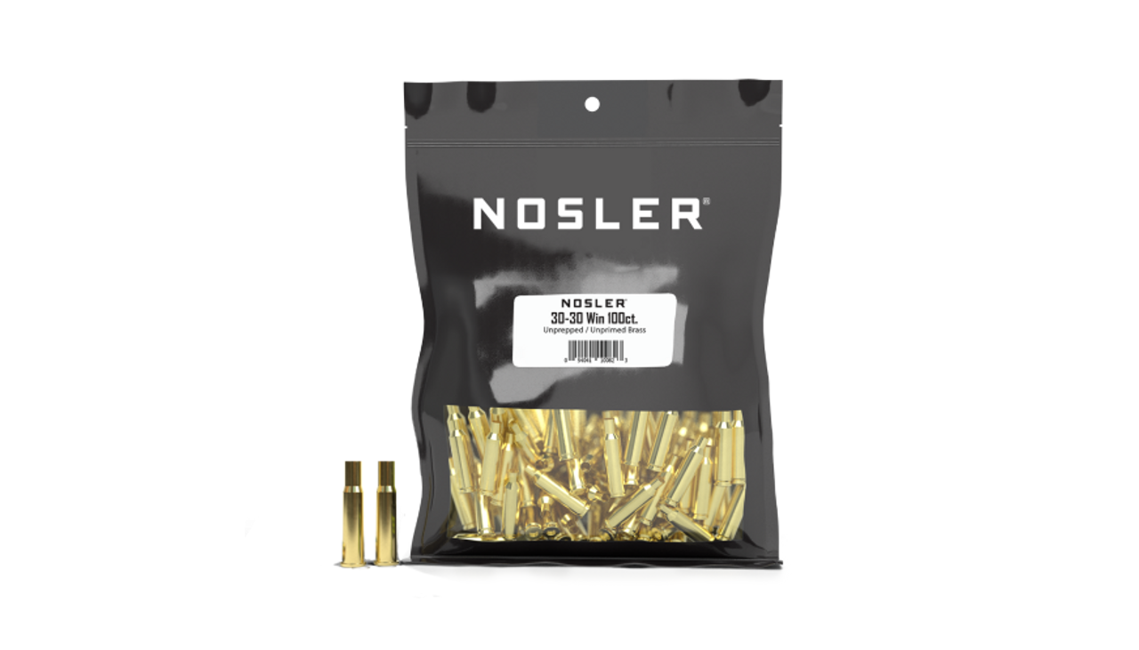 Nosler Brass - 30-30 Win (100ct) Bulk Brass Bag 10082