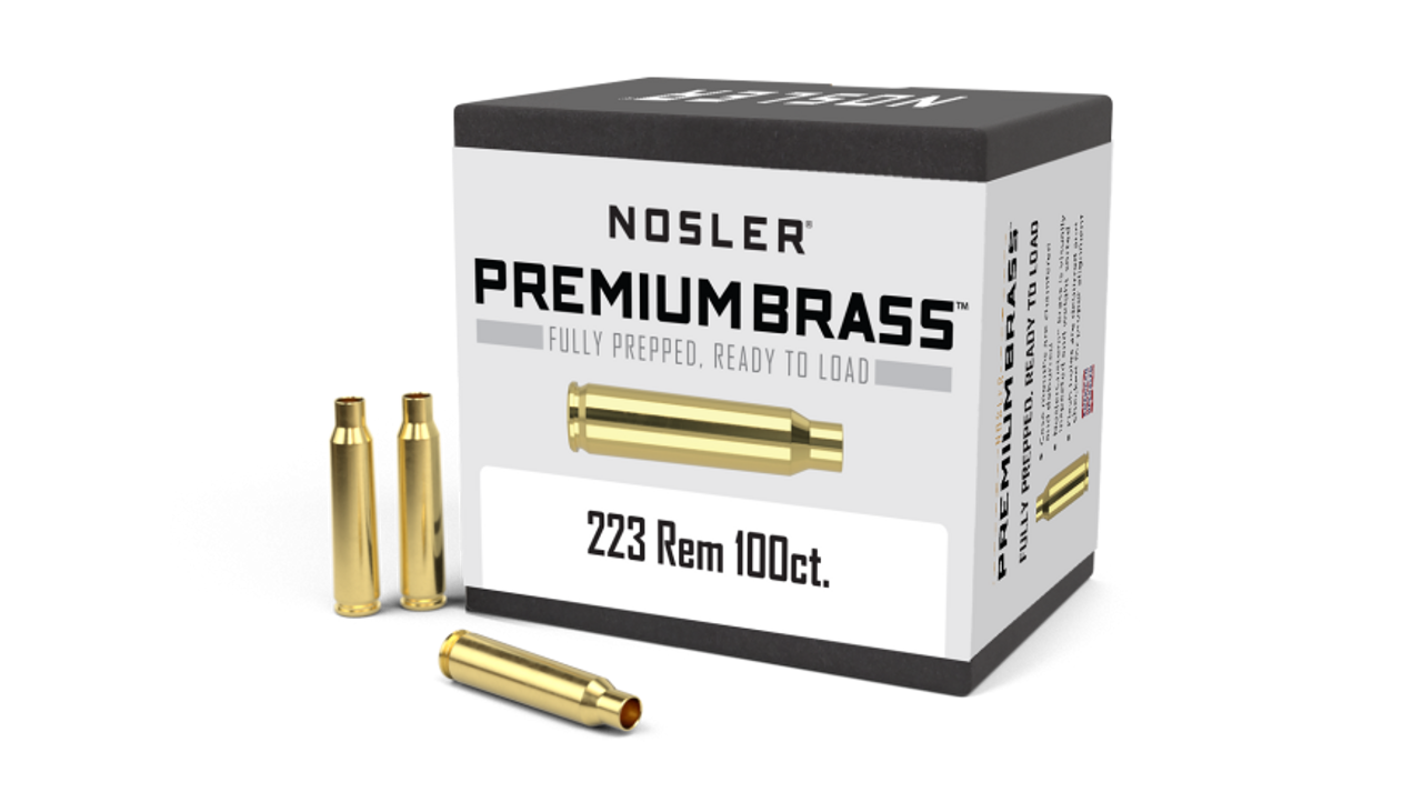 Nosler Premium Brass Box - 223 Rem (100ct) 10098