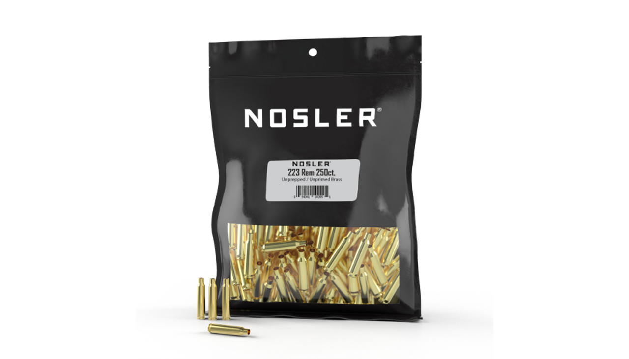 Nosler Brass - 223 Rem (250ct) Bulk Brass Bag 10099