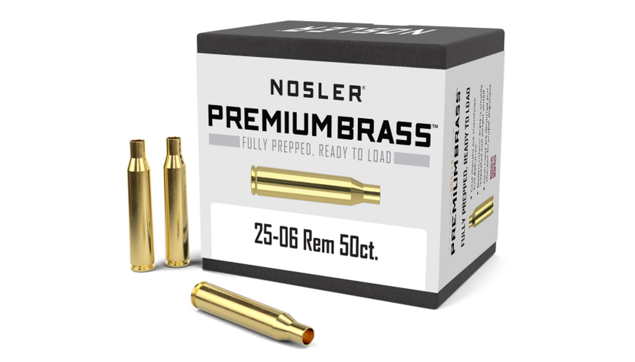 Nosler Premium Brass Box - 25-06 Rem (50ct) 10132
