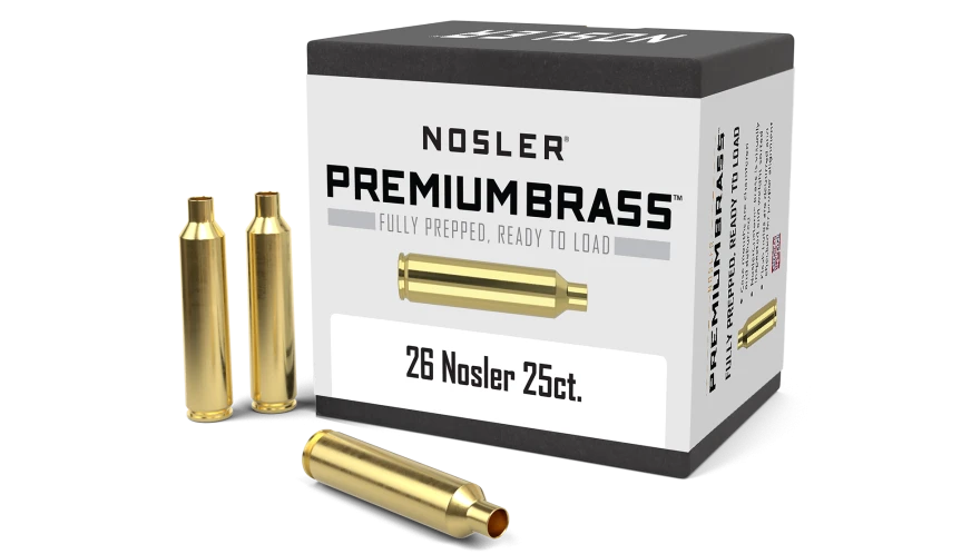 Nosler Premium Brass Box - 26 Nosler (25ct) 10140