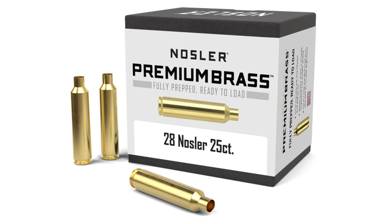 Nosler Premium Brass Box - 28 Nosler (25ct) 10150