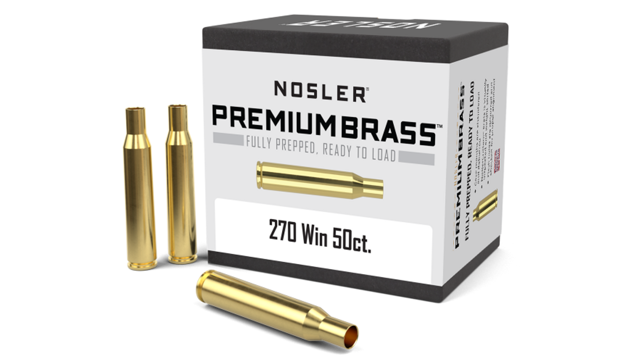 Nosler Premium Brass Box - 270 WIN (50ct) 10155