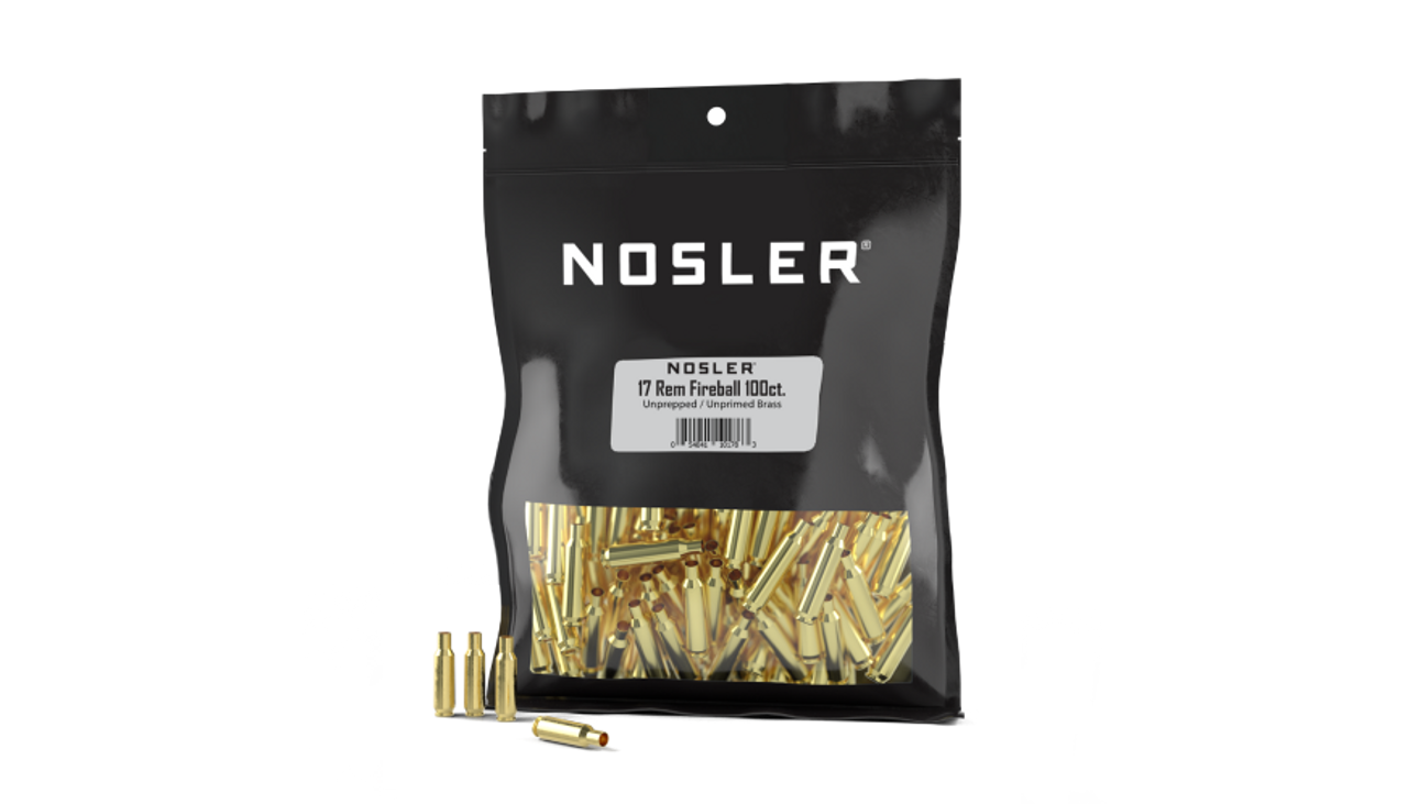 Nosler Brass - 17 Rem Fireball (100ct) Bulk Brass Bag 10178